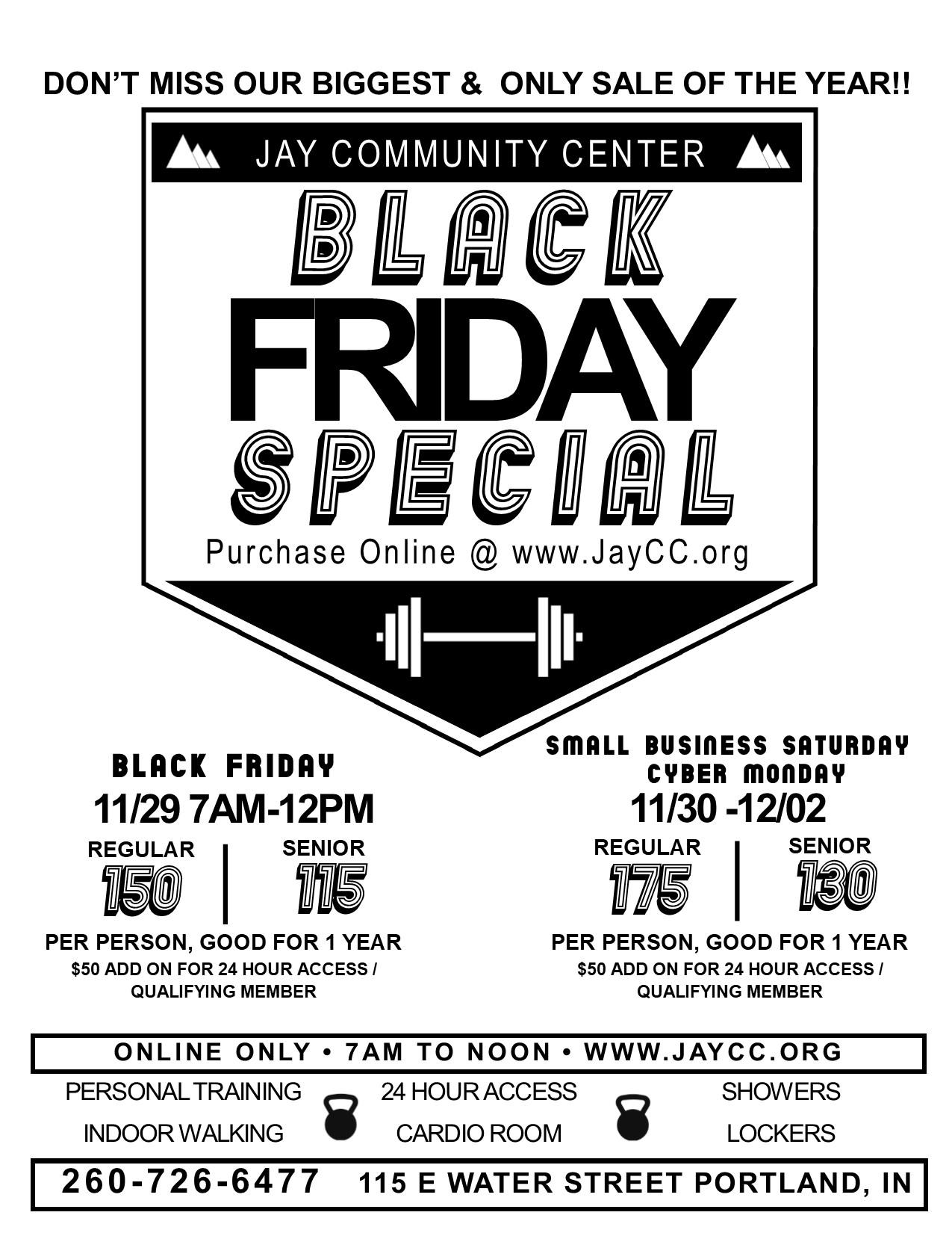 Black Friday Special